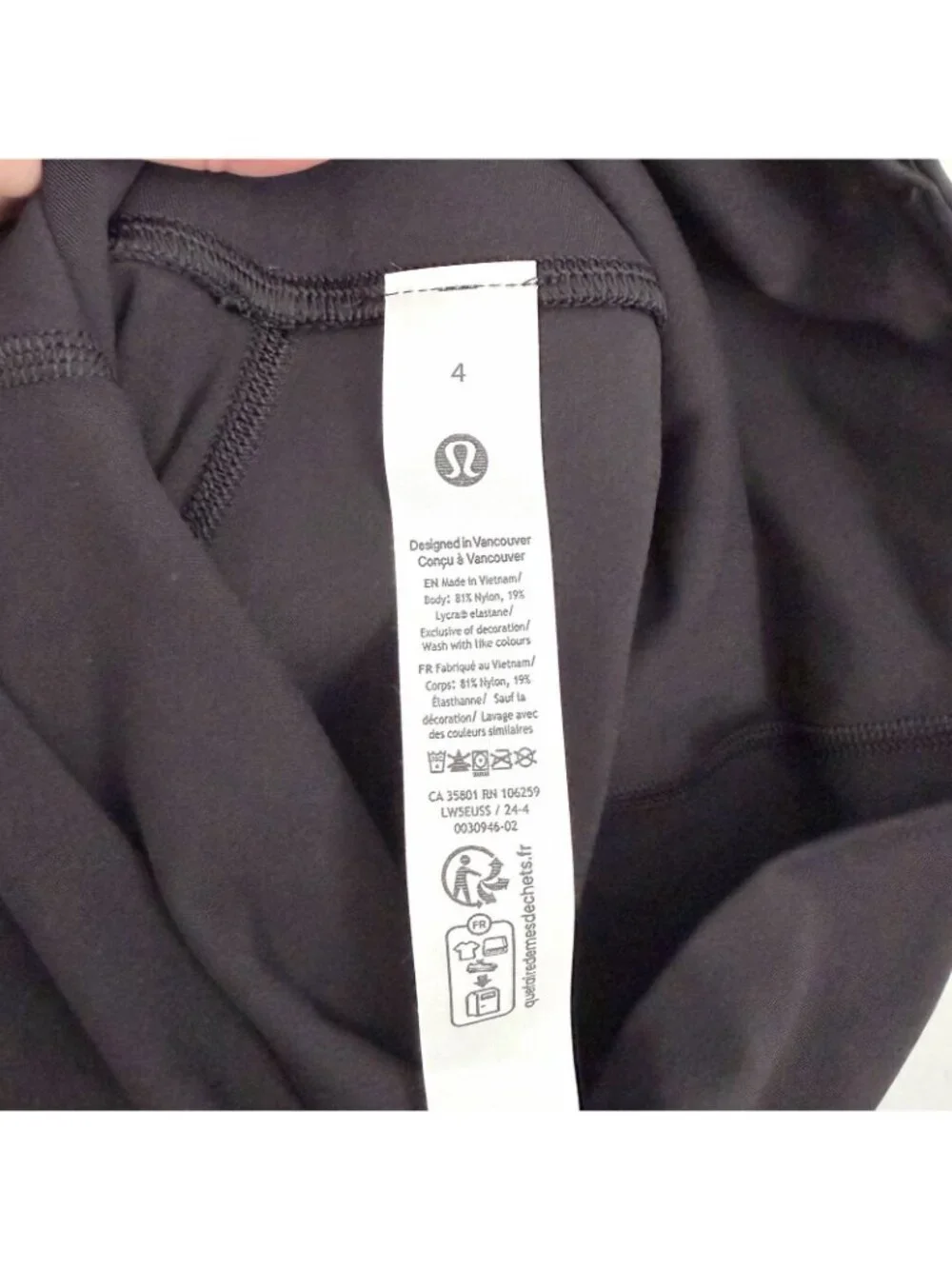 Lululemon Black Align High-Rise Mini Flare Pant Athletic Gym Yoga Women’s Size 4
